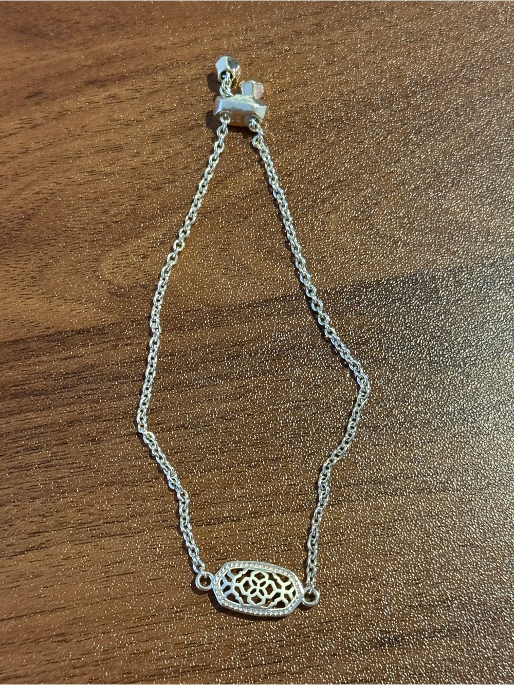 Kendra Scott Silver Filigree Oval Bracelet